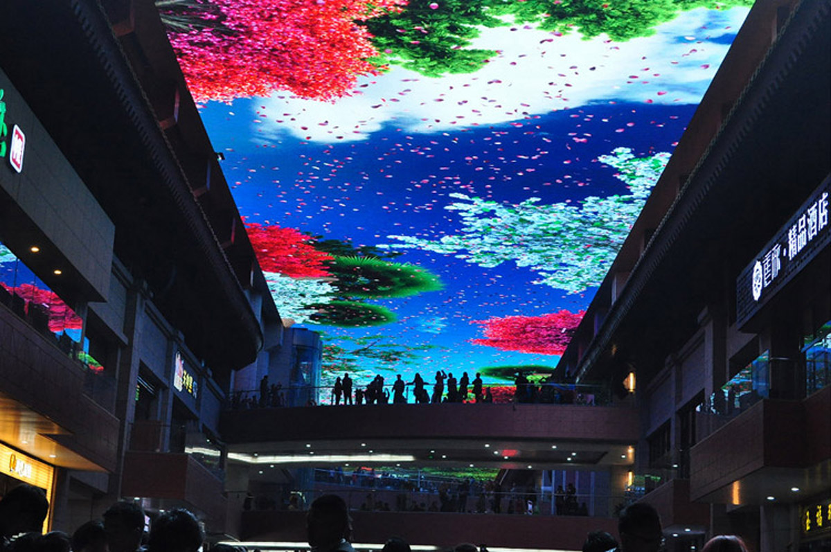 海南媒体互动巨型天幕广场