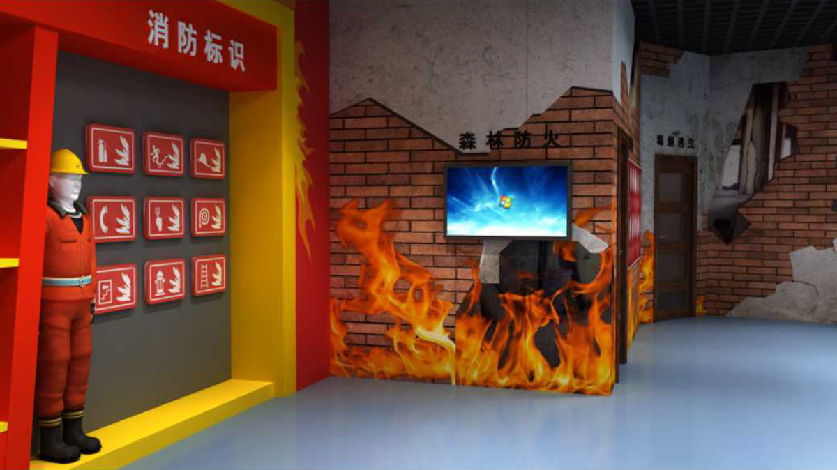 媒体互动模拟灭火考试系统