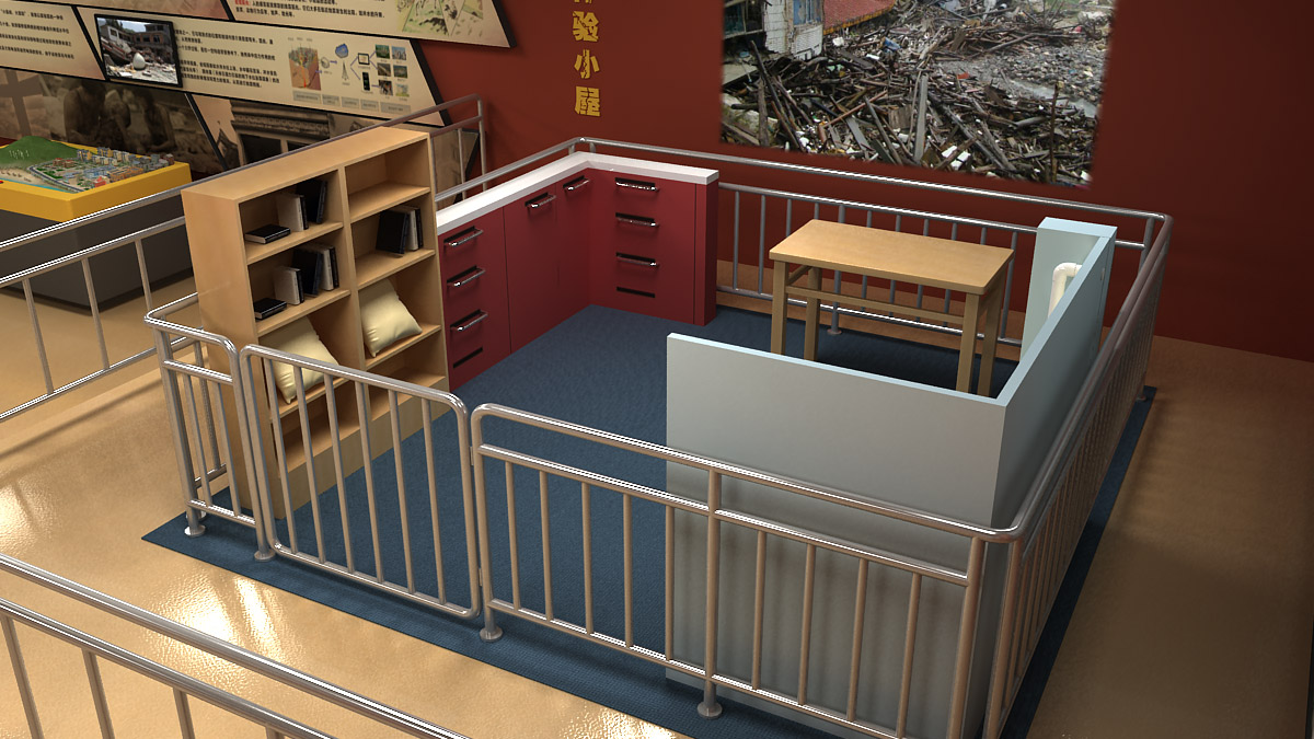 媒体互动小型校园地震模拟平台