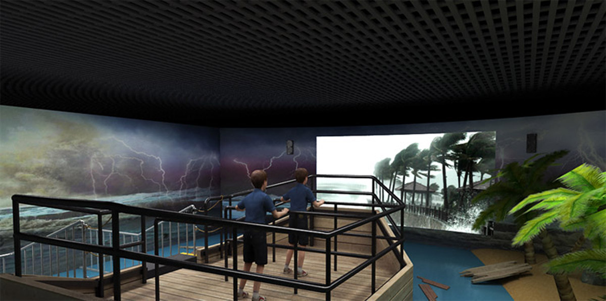 宁乡媒体互动VR虚拟现实体验台风来袭