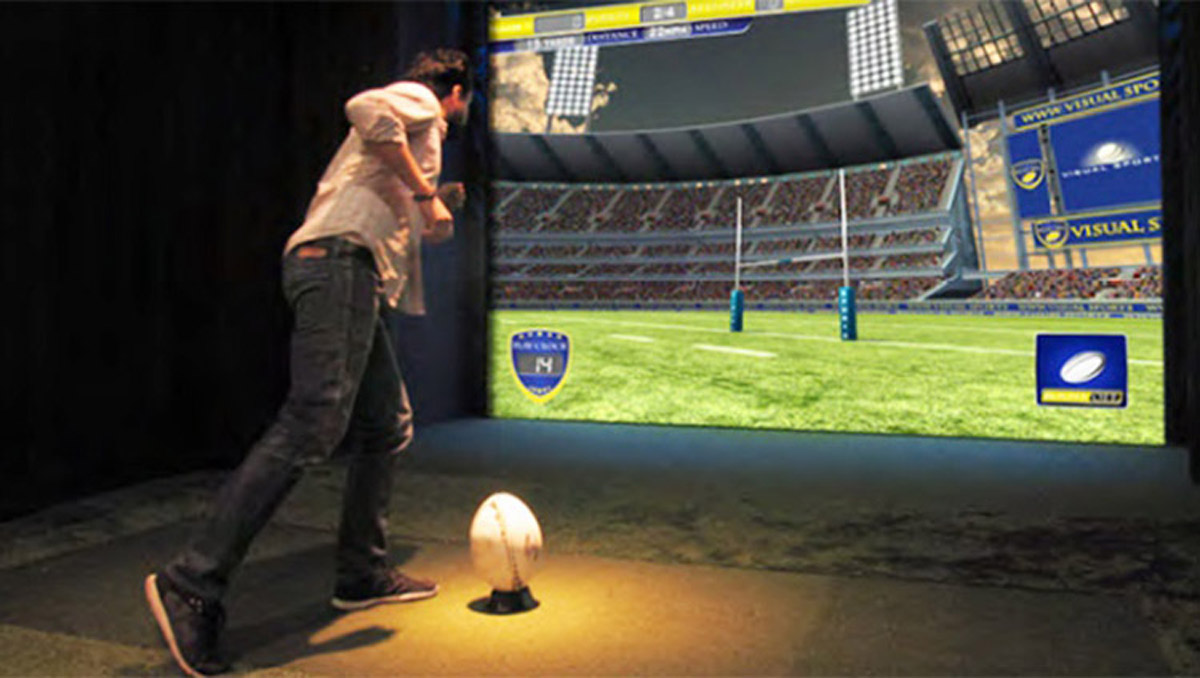 媒体互动虚拟英式橄榄球体验