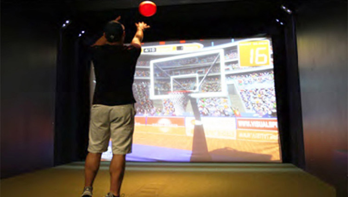 成都媒体互动虚拟篮球体验