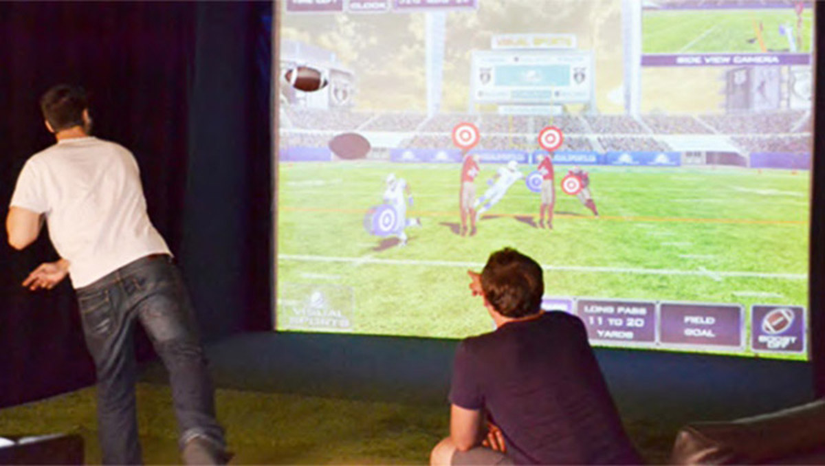 黑水媒体互动虚拟橄榄球挑战赛体验
