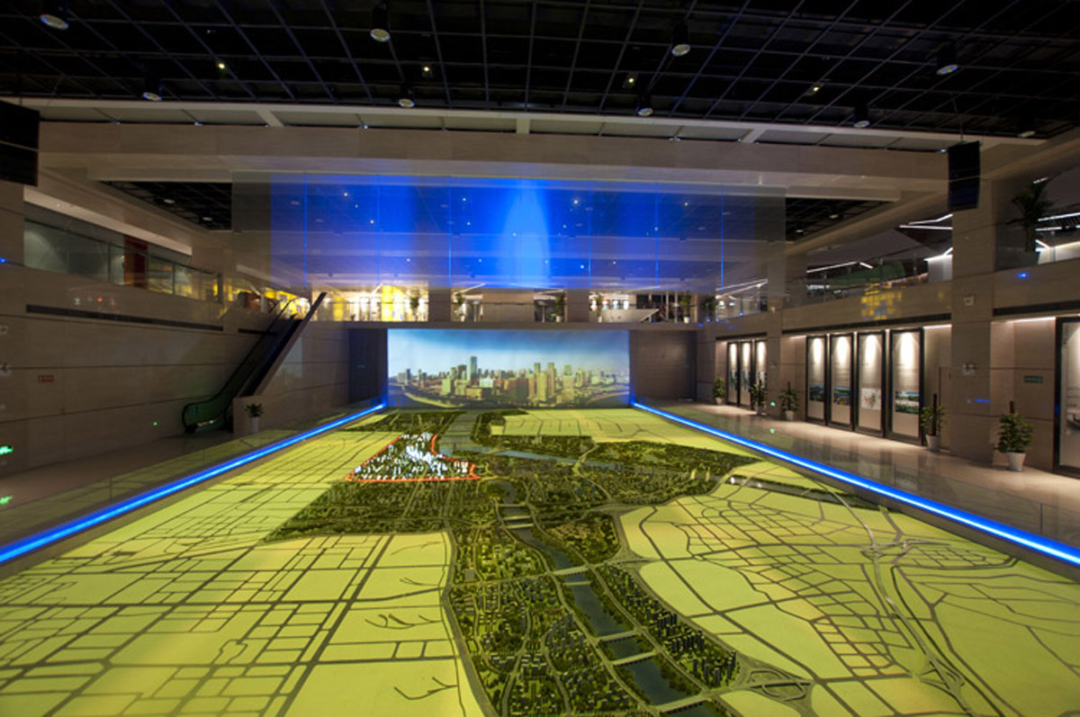 沙河媒体互动城市规划电子数字沙盘