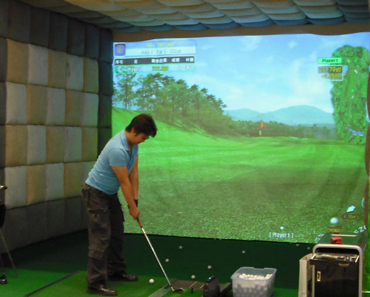 路桥媒体互动模拟高尔夫