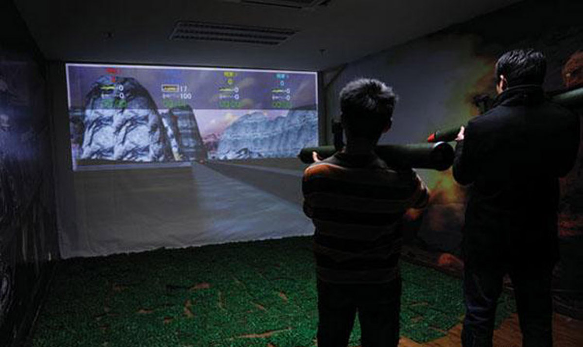 丰城媒体互动模拟火箭筒